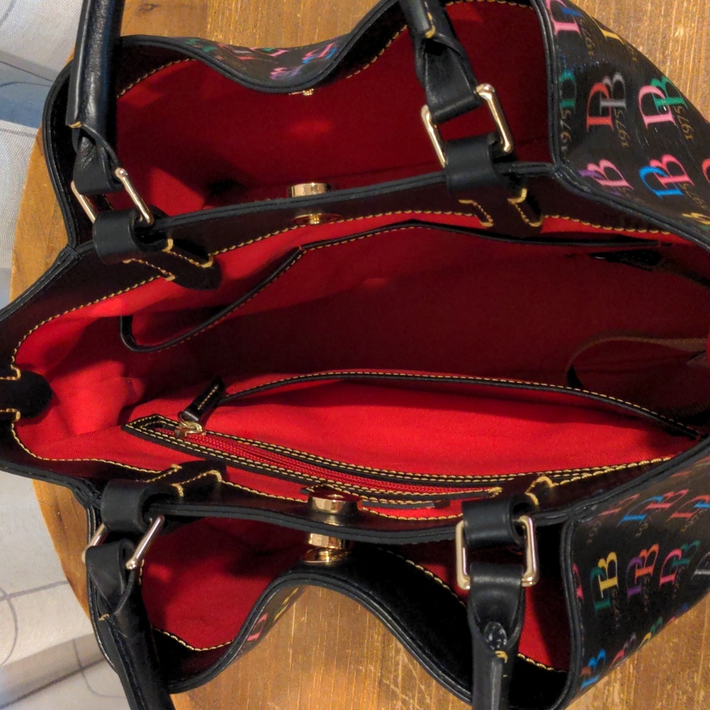 Dooney & Bourke DB75 Multi Brenna Satchel Handbag - Picture 4 of 12